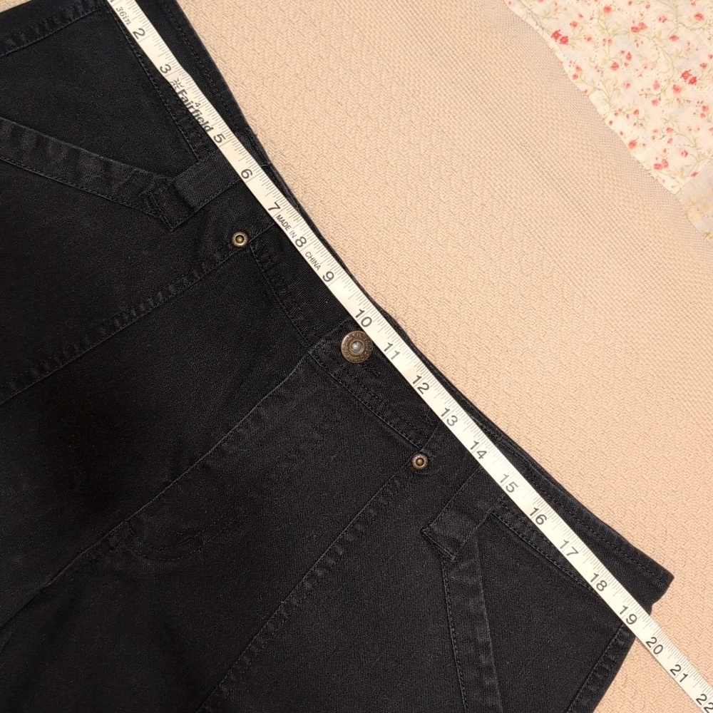 Faded Glory Stretch Women's Black Denim Shorts - Picture 7 of 9